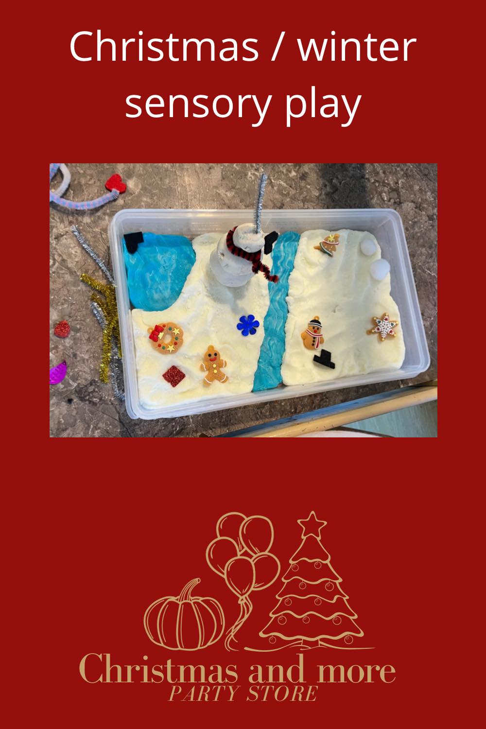 Christmas/ Winter wonderland sensory play