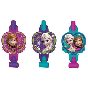 Frozen party decorations - blowouts 8 pack 