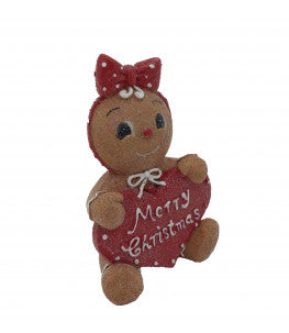 Gingerbread Girl with Heart
