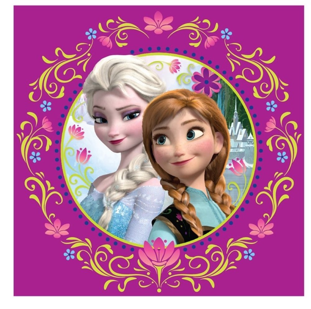 Frozen party supplies - Frozen napkins with Anna and Elsa 