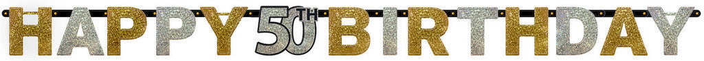 Sparkling Celebration 50th Jointed Banner Jumbo
