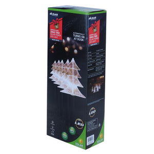 5 pack solar christmas tree lights boxed