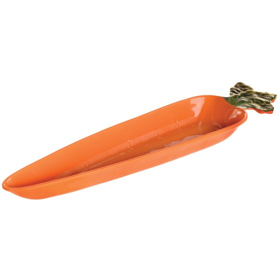 Carrot shaped melamine platter
