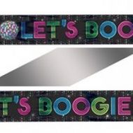 70's Disco "Let's Boogie" Foil Banner