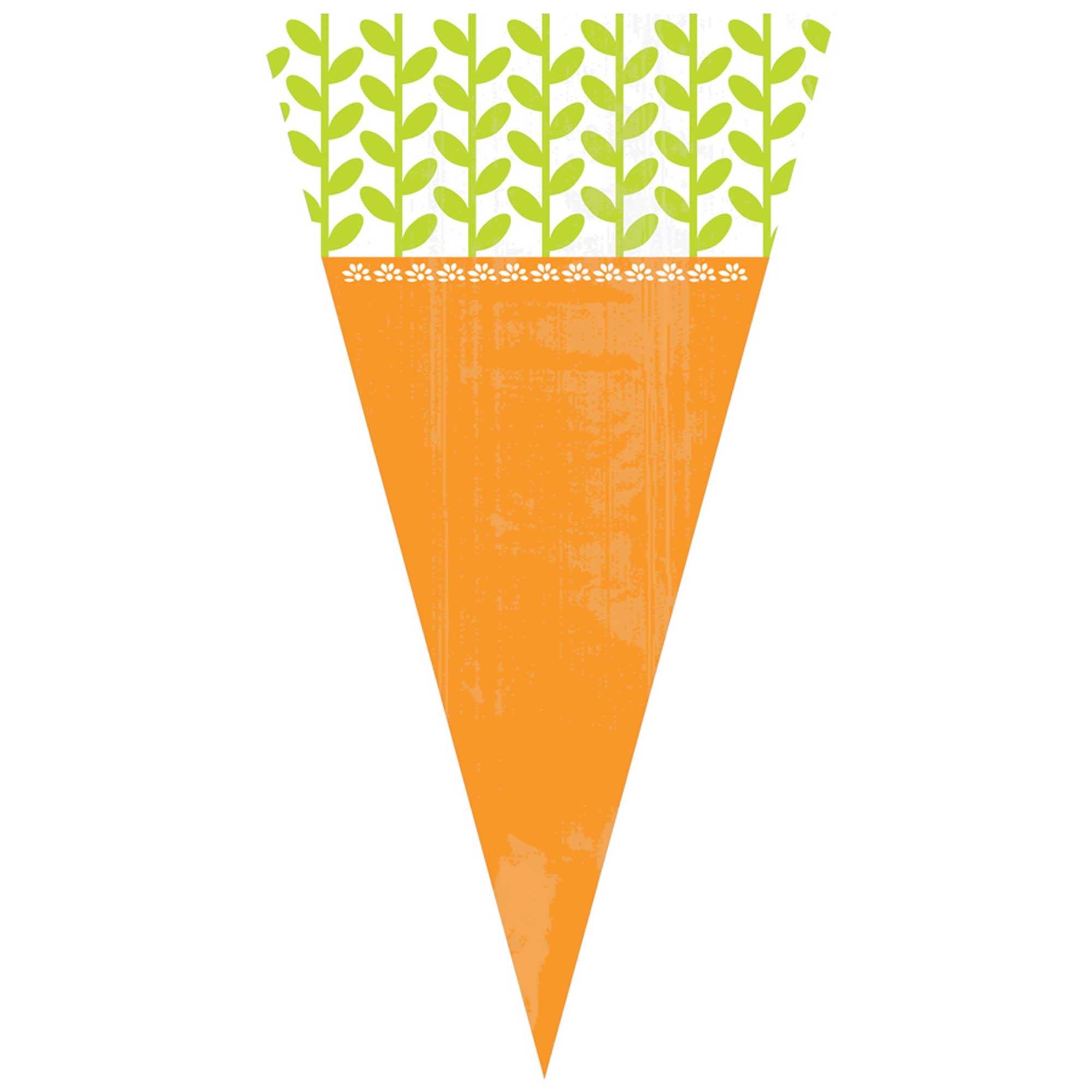 cellophane Easter treat bags that look like carrots