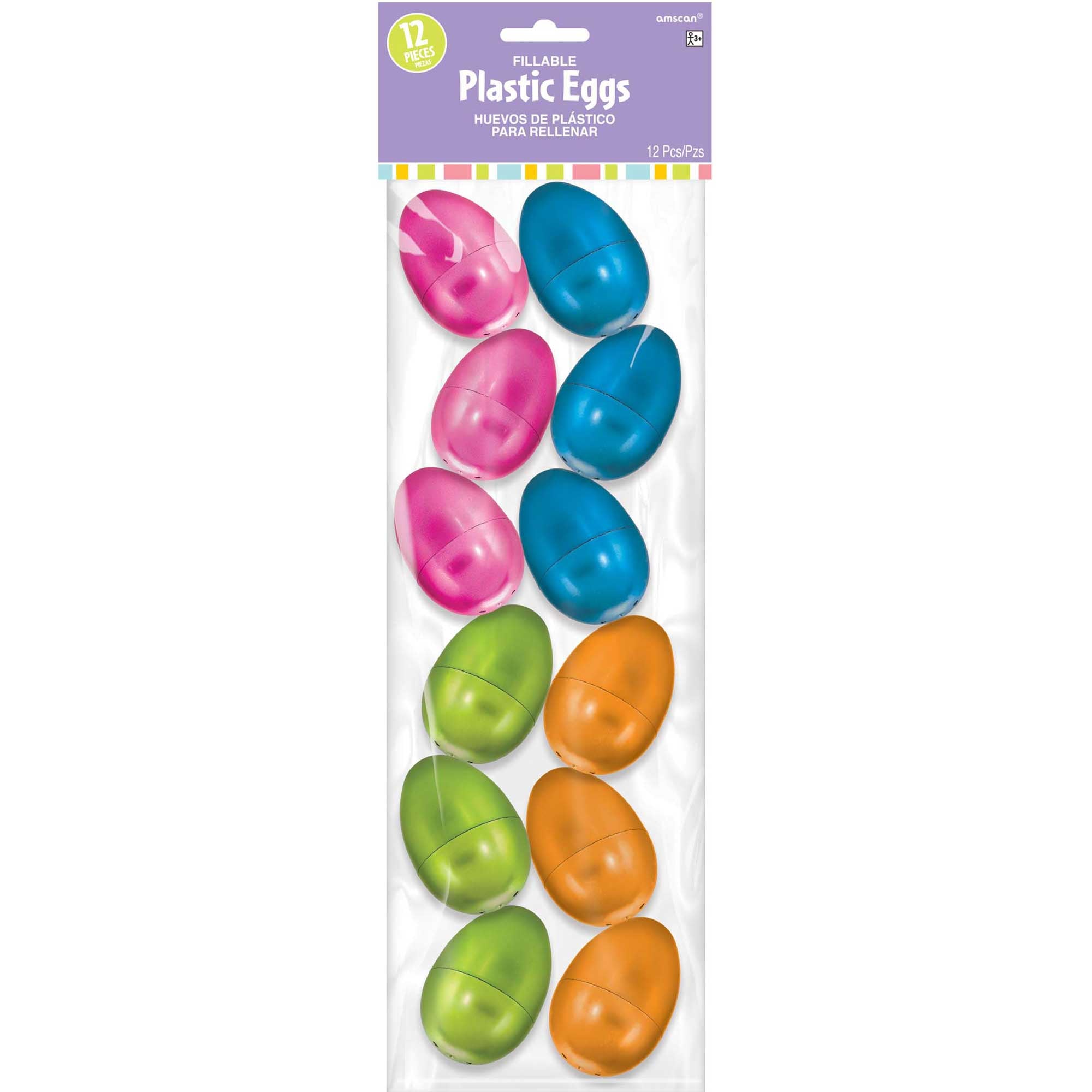 12 pack metallic Easter fillable eggs