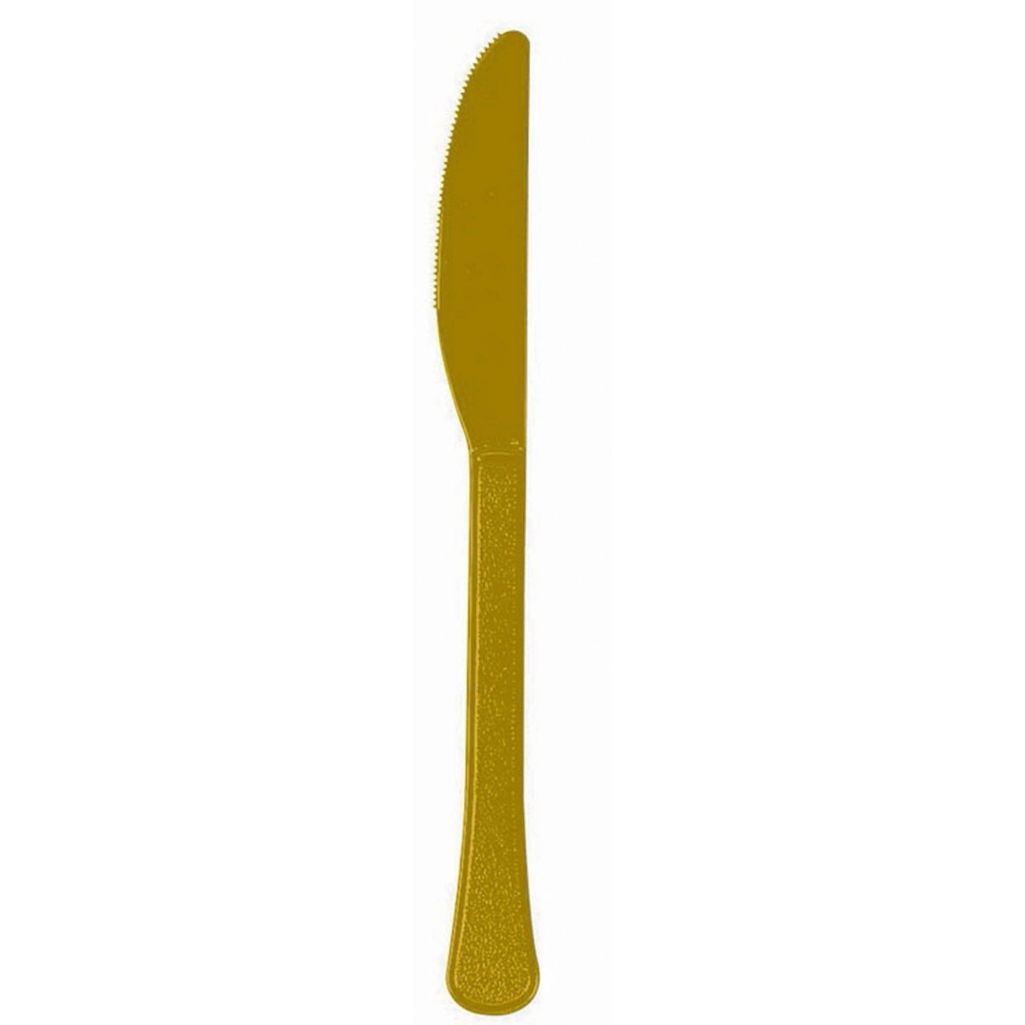 Solid Gold coloured party supplies- knives