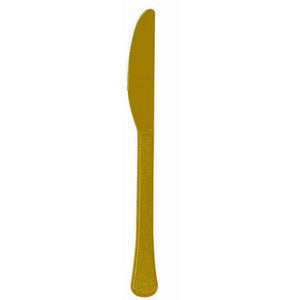 Solid Gold coloured party supplies- knives