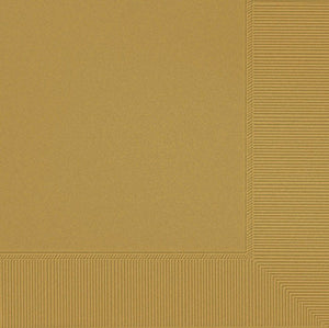 Solid Gold coloured party supplies- napkins 