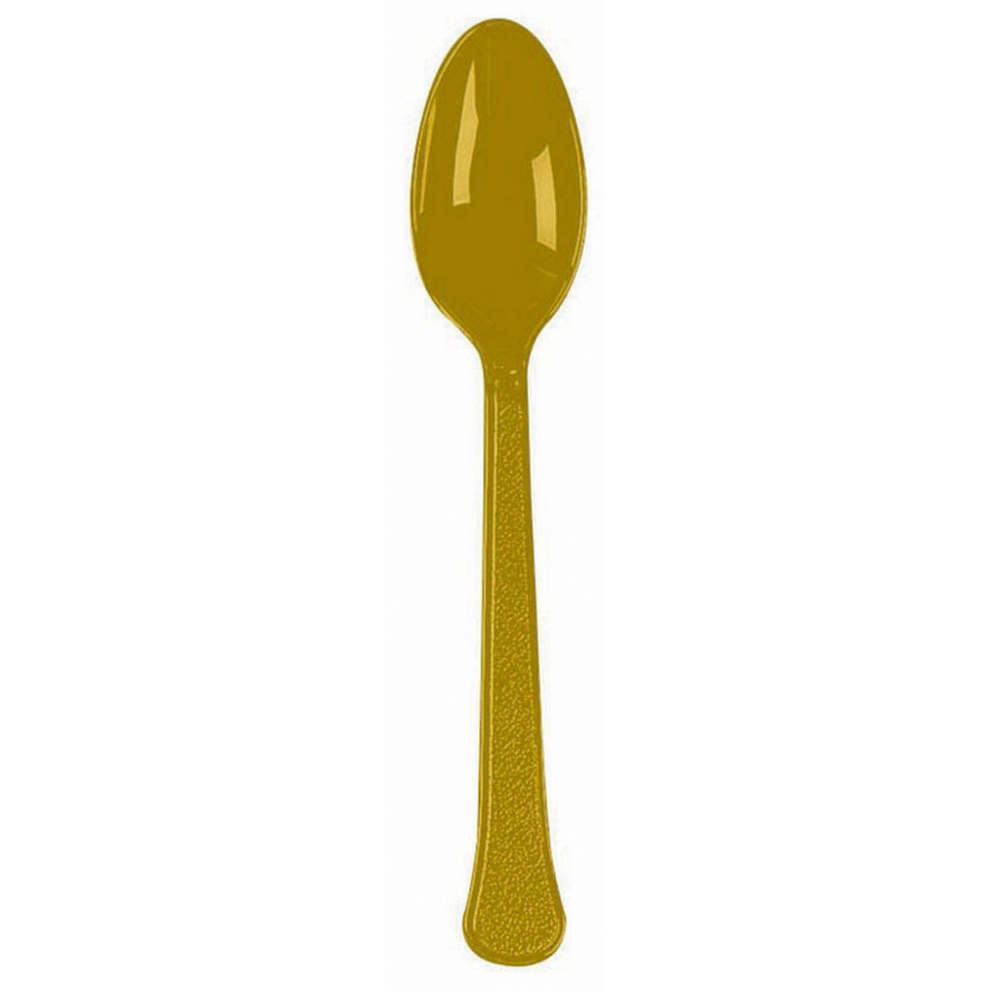 Solid Gold coloured party supplies- spoons