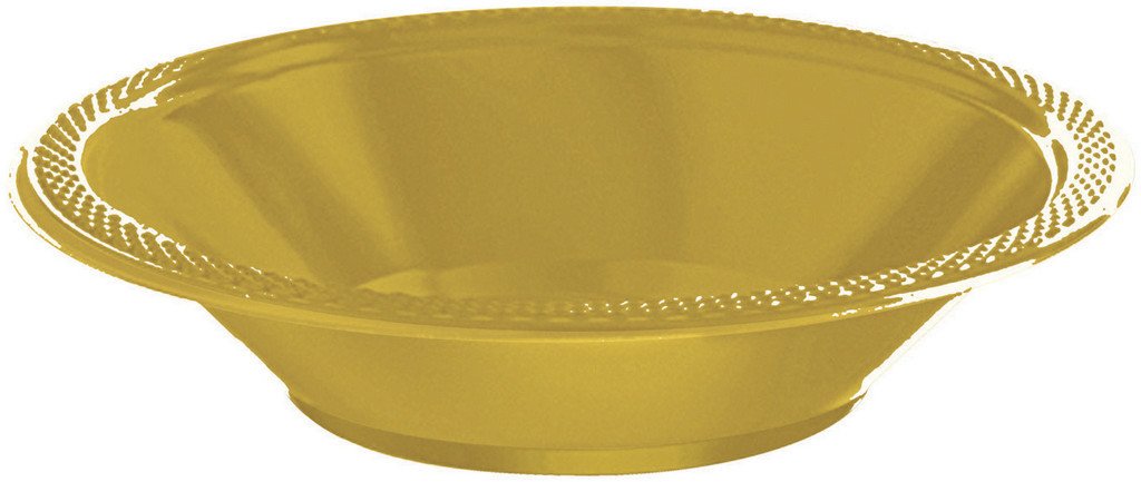 Solid Gold coloured party supplies- bowls