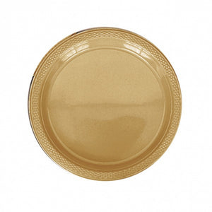 Solid Gold coloured party supplies- plates