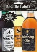 Halloween Bottle Labels