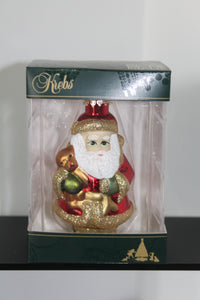 Traditional Christmas Figure - Santa (with teddy)