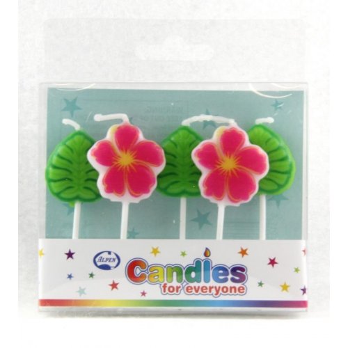 Hawaiian / luau candle set 5 piece 