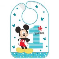 Mickey Mouse 1st birthday party decorations- mickey bib