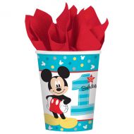 Mickey Mouse 1st birthday party decorations- paper cups
