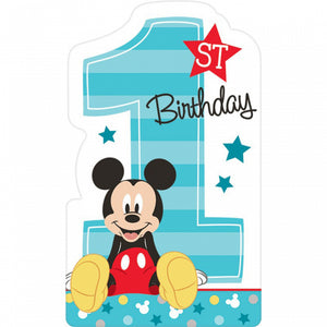 Mickey Mouse first birthday decorations- invitations- fun to be one 