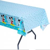 Mickey Mouse first birthday decorations- plastic rectangle table cover - fun to be one 