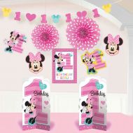 Minnie Mouse first birthday party decorations- fun to be one - room decorating kit 
