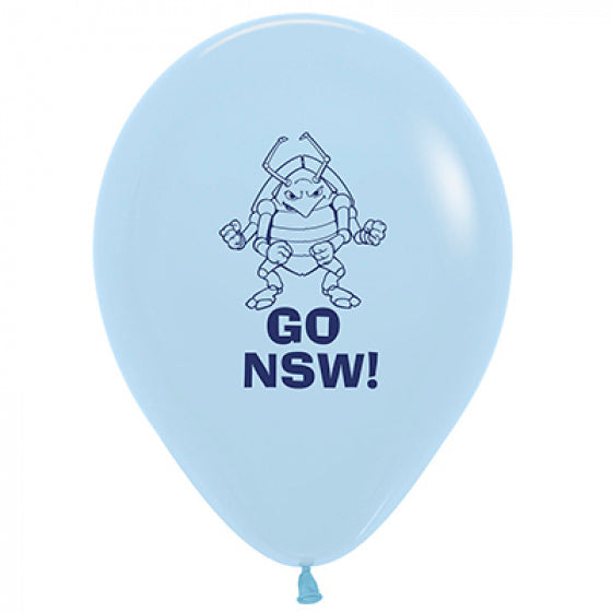 NSW blues latex balloons