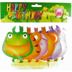 party animals blowouts decorated with a variety of animals 