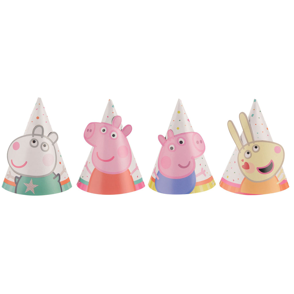 Peppa Pig party decorations- cone hats 