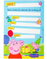 Peppa Pig party decorations- party invitations 