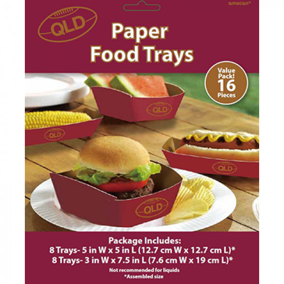 QLD maroons food tray packs