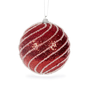 Red and White Sugar Bauble