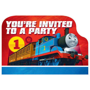 Thomas the tank engine party invitations pack including invites, envelopes, seals and save the date stickers