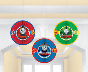 Honeycomb party decorations, 3 pack of Thomas, Percy and James