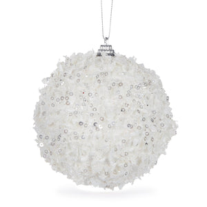 White Sprinkle Bauble