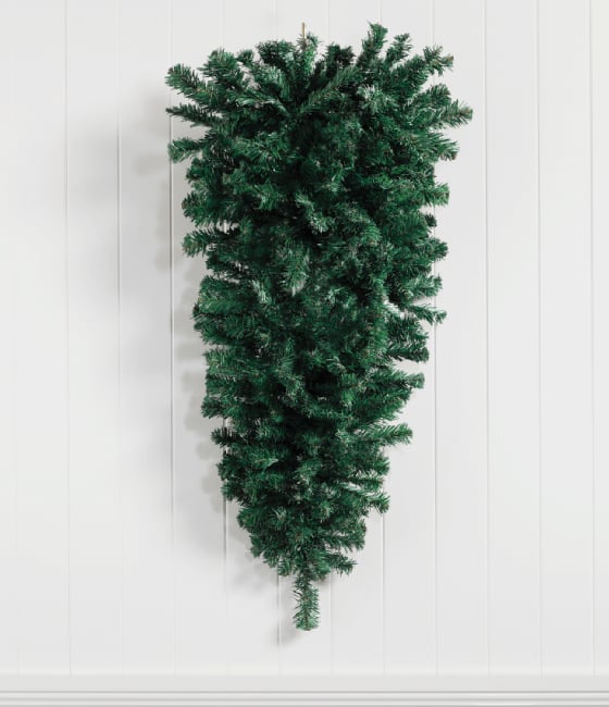 Traditional 4ft Wall Hung Christmas Tree