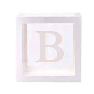Fillable balloon box with white frame 