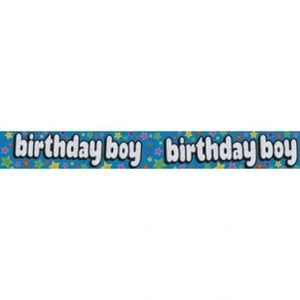 Birthday boy banner
