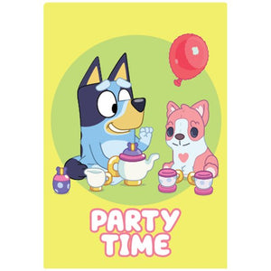 Bluey party supplies - party time invitations 