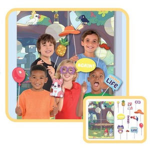 Bluey party supplies- scene setter and photo props