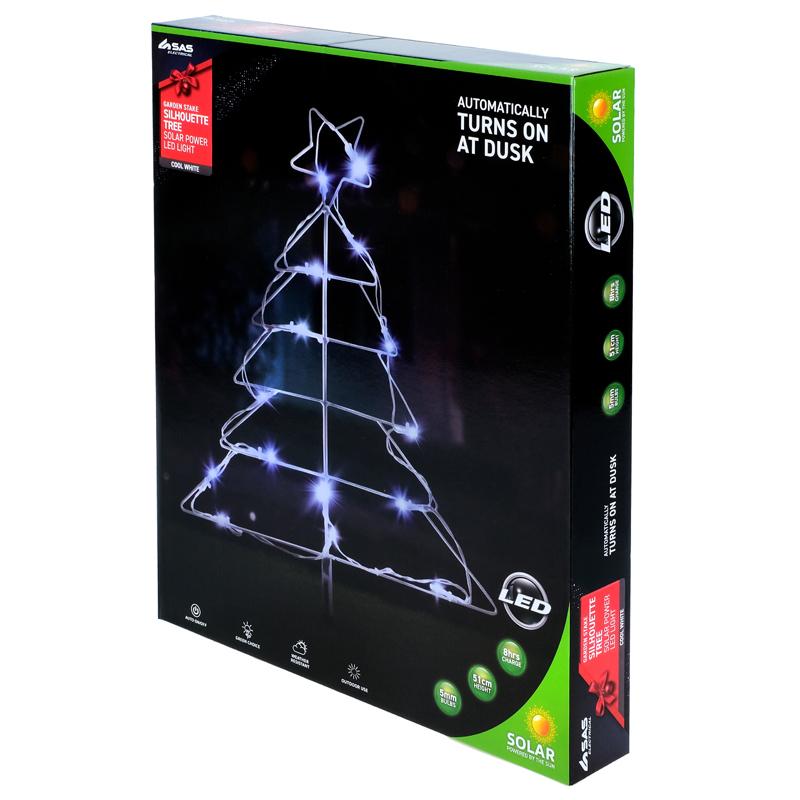 Solar power Christmas tree lights