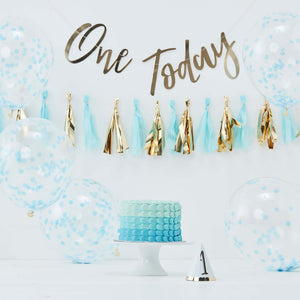 First birthday cake smash decorations kit - blue boy 