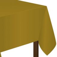 Solid Gold coloured party supplies- plastic table cover 