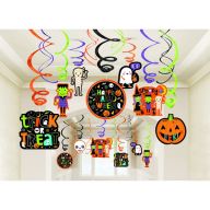 Halloween friends hanging swirl decorations pack