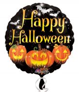 Happy pumpkins halloween 18" round foil balloon 