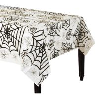 Halloween Clear Spiderweb Table Cover