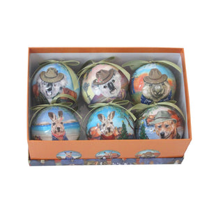 Boxed bauble set- Aussie christmas style - Sunny outback  from la la land. 