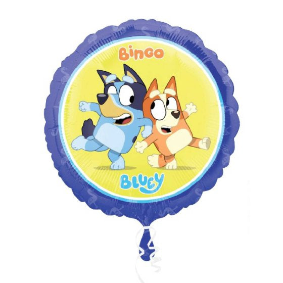 bingo and bluey foil party balloon