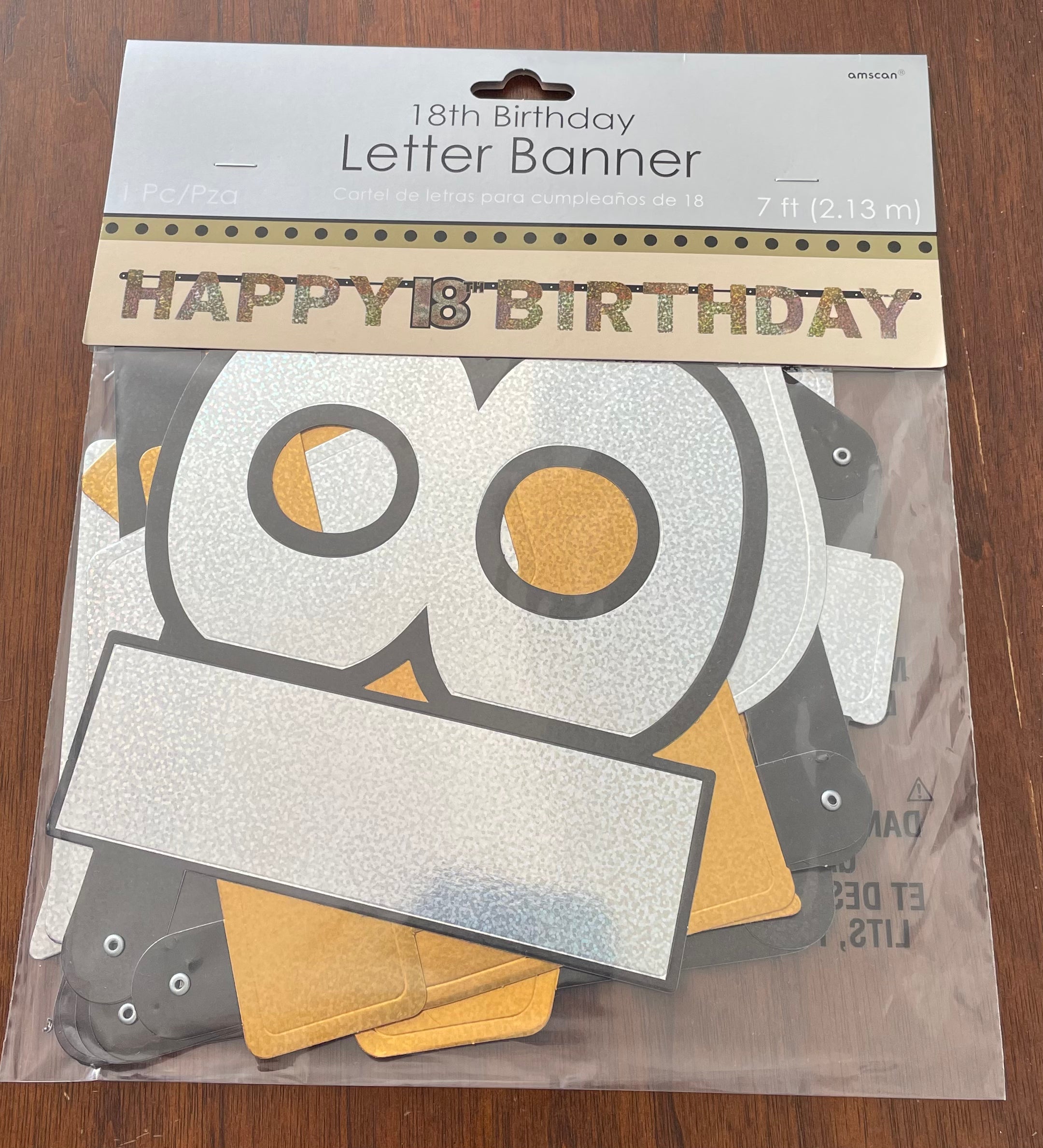Sparkling Celebration 18th Jointed Banner Jumbo
