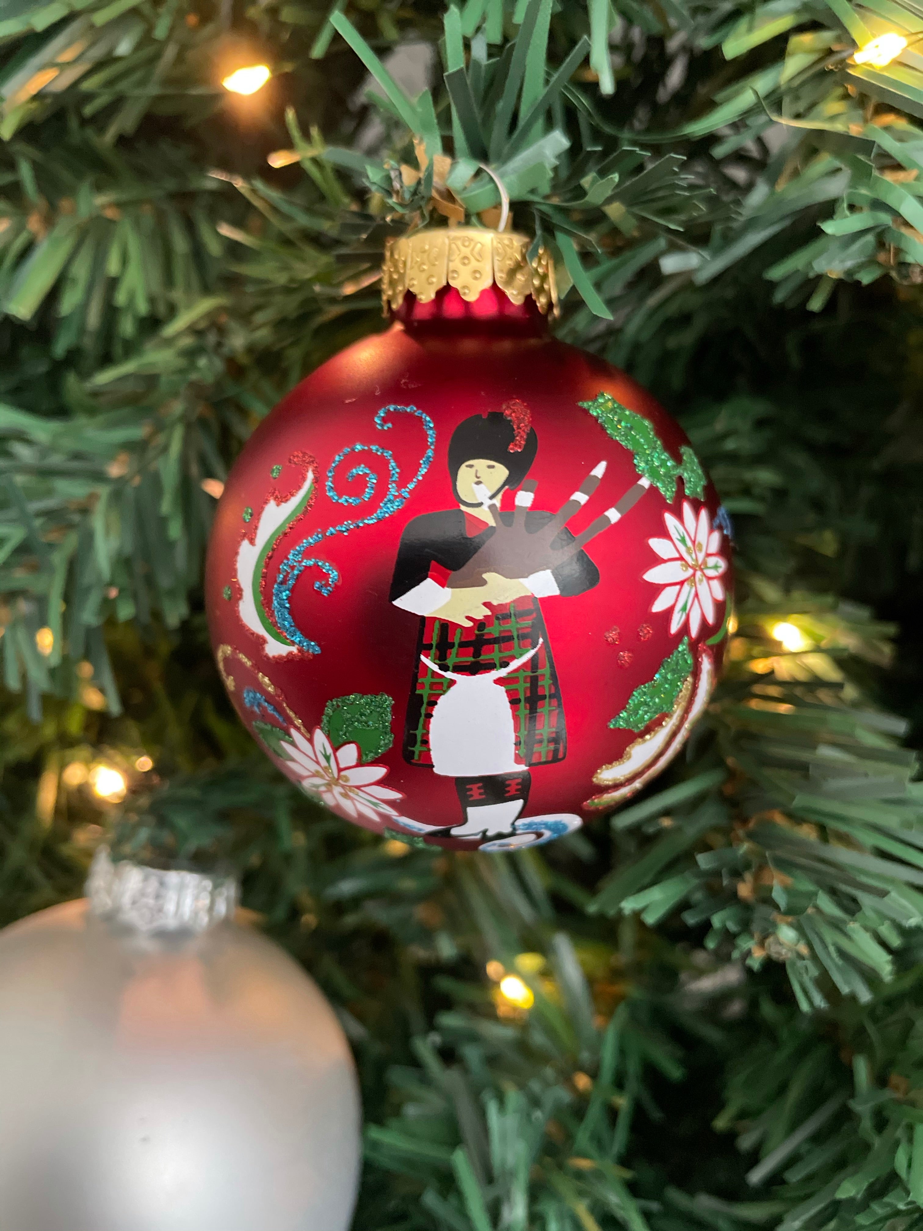 12 days of Christmas piper bauble