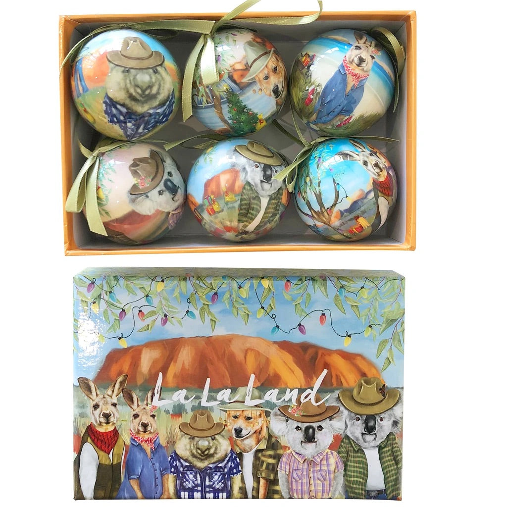 Mini Australian Summer Bauble Set - Sunny Outback