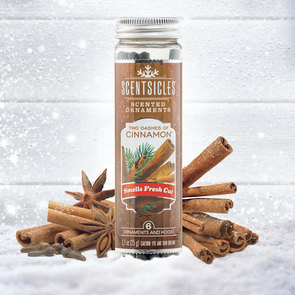 Cinnamon scented Christmas tree ornaments pack of 6 sticks 